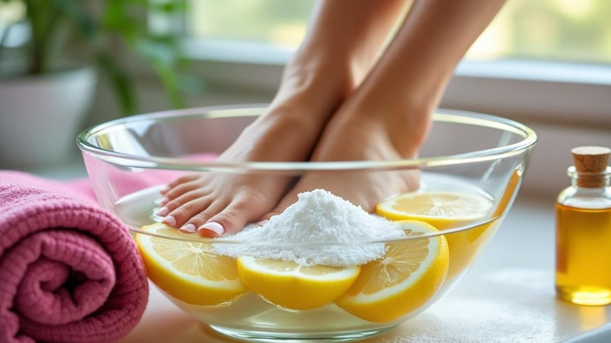 découvrez comment éliminer facilement les callosités de vos pieds en seulement 15 minutes grâce à un bain au bicarbonate et au jus de citron. astuce naturelle, rapide et efficace pour des pieds doux et lisses !