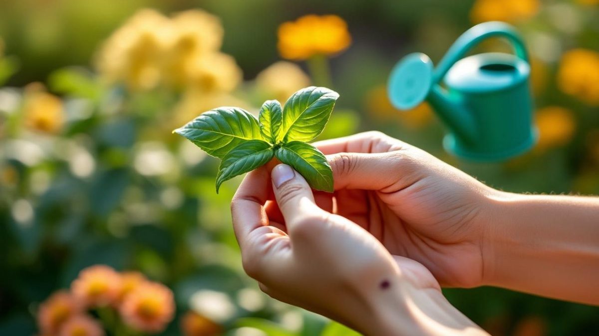 découvrez comment frotter une feuille de basilic frais sur une piqûre d'abeille peut soulager immédiatement la douleur en neutralisant le venin grâce aux propriétés apaisantes de cette plante.